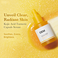 Sérum OEM éclaircissant, hydratant, raffermissant, liftant et réparateur de barrière cutanée à l'acide kojique, au curcuma, à l'acide hyaluronique, au niacinamide et à la vitamine E, 30 ml