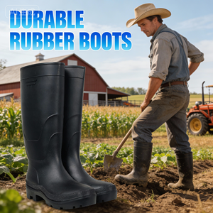 <span class=keywords><strong>Bottes</strong></span> de pluie en PVC monobloc pour <span class=keywords><strong>homme</strong></span>, idéales pour l'agriculture, la pêche, le lavage de voiture – Vente en gros - Product Image 1