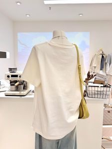 Camisa Holgada de Algodón Puro Lavable con Letras Bordadas en Color Vintage de Verano <span class=keywords><strong>para</strong></span> Chicas <span class=keywords><strong>Gorditas</strong></span> de Talla Grande 120.00kg, Rejuvenecedora - Product Image 5