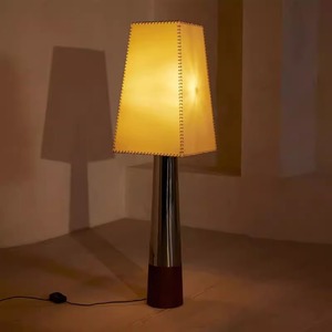 Scandinavian Style Table <b>Lamp</b> Stainless Steel Chrome Fabric Shade <b>LED</b> E27 Switch Control Living Room Study Desk <b>Lighting</b> - Product Image 2