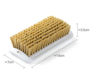 Cepillo de limpieza de estropajo de microfibra suave y grande ecológico, mango de plástico, uso de suelo de lavado duradero para zapatos, ropa, cocina - Product Image 2