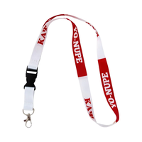 Lanières personnalisées en polyester en gros, impression de porte-clés, sangle de cou, médaille, porte-carte par sublimation avec logo personnalisé