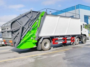 รถบดอัดขยะ 14 คิวบิกเมตร ควบคุมระยะไกล โครงรถตงเฟิง ใหม่ สำหรับบริการเก็บ<span class=keywords><strong>ขยะ</strong></span>และทำความสะอาด - Product Image 3