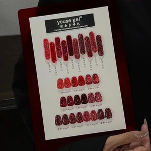 Hot-selling New Red Series of Broken Diamond 10-color <b>Set</b> UV <b>Nail</b> Polish <b>Gel</b> Color Palette Professional <b>Nail</b> <b>Gel</b> Supplier - Product Image 1