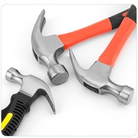 Marteau à griffes de 16 oz, robuste, résistant aux chocs, entièrement poli, avec manche antidérapant, pour travaux de construction et autres outils à main