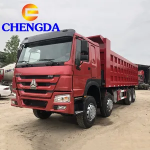 SINOTRUK 12 Wheeler 30 Mét Khối HOWO 40 Tấn 8X4 Sử Dụng Xe Tải Tipper Cho Châu Phi