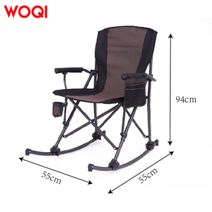 WOQI في الهواء الطلق قوي وسلس هزاز قابل للطي للبالغين كرسي مستلق في الحديقة للتخييم - Product Image 4