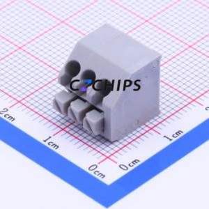 WJ250B-3.5-3P Spring Terminal Block Through hole Component (THT),P=3.5mm Connector 3.5mm 3P 3 8A - Product Image 2