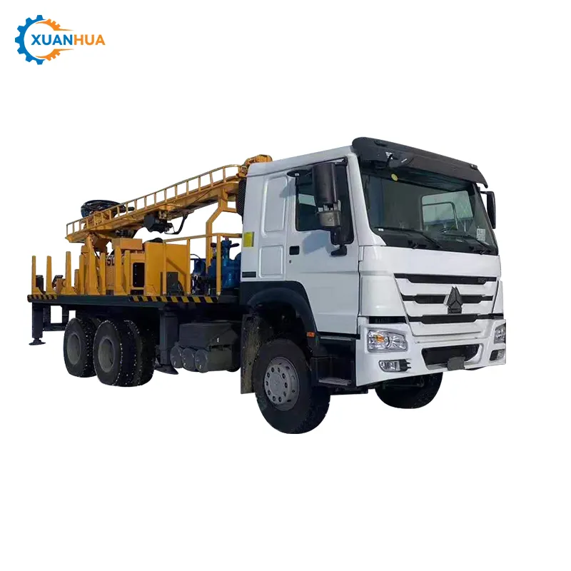 truck mounted deep hydro bore water well borehole drilling rig machine with Own spare parts production line