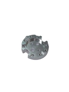 Pièce usinée CNC sur mesure en aluminium avec trous filetés et découpes circulaires pour l'usinage TW Origin destinée aux équipements d'automatisation - Product Image 1