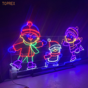 Lumières décoratives <span class=keywords><strong>de</strong></span> Noël en forme <span class=keywords><strong>de</strong></span> bonhomme <span class=keywords><strong>de</strong></span> neige 2D pour l'extérieur, motif lumineux pour décorations <span class=keywords><strong>de</strong></span> Noël en extérieur - Product Image 3