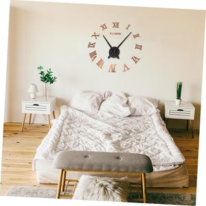 Wholesale European Simple Large Luminous Silent Clock DIY Three-dimension Alacrylic Living Room and Bedroom Wall - Product Image 6