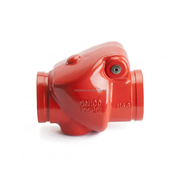 Katup Ayun Ujung Beralur 8" 219.1mm untuk Pemadam Kebakaran, 365PSI Air untuk Sistem Sprinkler, Besi Ulet DN50-DN200