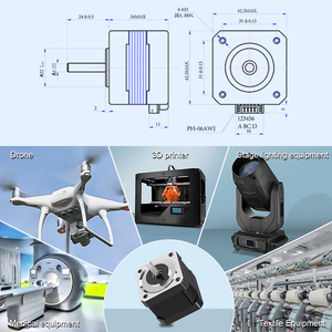 Rb Nema 17 lai động cơ bước Kit cho máy in 3D động cơ bước điều khiển máy khắc động cơ với hộp số - Product Image 3