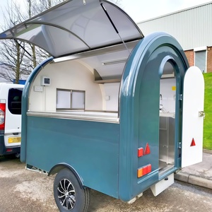 รถขายอาหารเคลื่อนที่ อลูมิเนียม สำหรับขายไอศกรีม กาแฟ อาหารจานด่วน ฮอทดอก ขนมขบเคี้ยว และมันฝรั่งทอด - Product Image 2