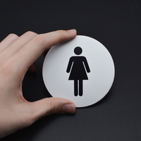 Plaque de signe de toilette pour femme Plaque de signe de vestiaire en aluminium pour femme pour toilette