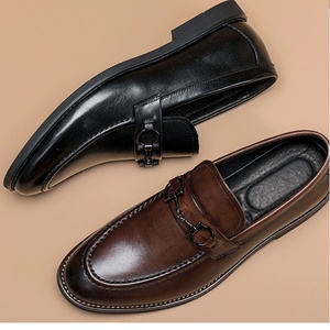 Zapatos de Vestir Casuales de Cuero Vacuno Auténtico para Hombre, Mocasines Cómodos para Oficina, Precio al por Mayor - Product Image 1