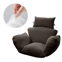Coussin de remplacement pour fauteuil suspendu SUREWALHOME, coussin de balançoire pour patio avec appui-tête, coussin de balançoire de plafond pour balcon, imperméable