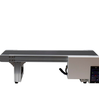 Docod XC20 Mini cinta transportadora de cinta de goma de aluminio para impresora Transferencia de embalaje de alimentos