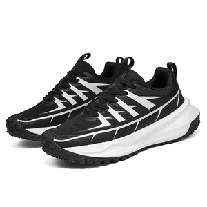 Chaussures de randonnée pour hommes, dessus en mesh respirant, semelle extérieure en caoutchouc, semelle intermédiaire en EVA, bout rond, légères, durables, chaussures de trekking d'extérieur pour l'été - Product Image 4
