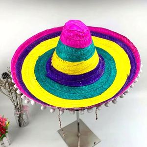Chapeaux mexicains en papier fantaisie unisexe pour fête de carnaval, vente en gros, personnalisables, bon marché, style sombrero de plage et de surf, pour usage quotidien et voyage - Product Image 4