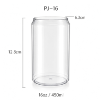 Verres à champagne réutilisables en plastique PET de 16 oz, incassables, pour bière, approuvés FDA LFGB, pour bar, fête, SUP, logo personnalisé