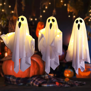 Nuevas Luces LED de Fantasma Colgantes para Halloween, Lámparas Decorativas Brillantes para Ambiente Festivo en Interiores - Product Image 6