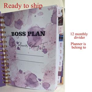 Bìa Giấy A4 <span class=keywords><strong>A5</strong></span> Bột Màu Vàng Tùy Chỉnh Bìa Giấy Bìa Giấy 2023 Sổ Kế Hoạch - Product Image 3