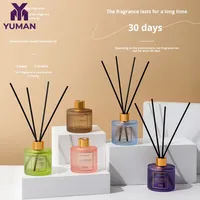 Diffuseur de parfum d'ambiance artisanal en forme de fleur 50 ml sans alcool, parfum longue durée, ensemble d'huiles essentielles