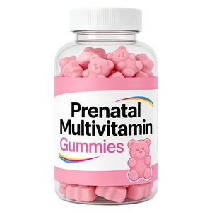 Vitaminas Prenatales y Postnatales para Mujeres en Gomitas, Metilfolato <span class=keywords><strong>1mg</strong></span>, Omega-3 (DHA+EPA), Sin Azúcar, Veganas, Mejoran la Memoria y el Sueño - Product Image 1