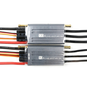 5-12s Lipo 40A 60A 120A 150A 200A Waterproof Brushless ESC for RC Marine Spring <b>Racing</b> - Product Image 4