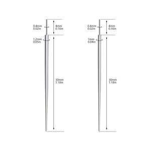 G23 Titan Cơ Thể Piercing Taper Chèn Công Cụ Kit 14G <span class=keywords><strong>16G</strong></span> Thay Đổi Công Cụ Nội Bộ Threaded Threaded Công Cụ Cho Cho Tai Mũi Lip - Product Image 2