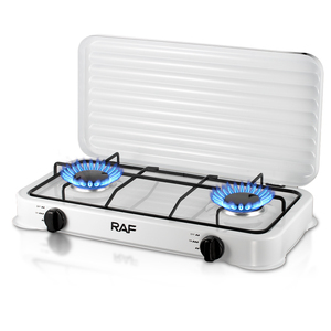 Cuisinière <span class=keywords><strong>de</strong></span> table électrique RAF <span class=keywords><strong>de</strong></span> qualité supérieure en acier inoxydable, 2 brûleurs doubles, <span class=keywords><strong>pour</strong></span> cuisine - Product Image 1
