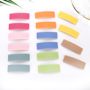Candy Color Hair <b>Clips</b> 12 Cm Solid Color Daily Use For Girls - Product Image 3