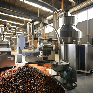 High Quality 20kg 30kg 60kg Industrial <strong>Coffee</strong> <strong>Roaster</strong> Machine With Cast Iron <strong>Drum</strong> - Product Image 1