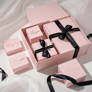<span class=keywords><strong>Cajas</strong></span> de Regalo Rosas con Logotipo Personalizado, Acabado Mate o Brillante, Cartón de Lujo con Cinta, Tapa Extraíble, Caja de Embalaje Rígida de Papel - Product Image 5
