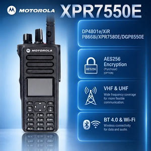 วิทยุสื่อสารดิจิตอล DMR รุ่น 7550E VHF GPS IP68 Wi-Fi ระยะไกล XiR P8668i DGP8550E ปุ่มกดแบบเต็มรูปแบบ - Product Image 3