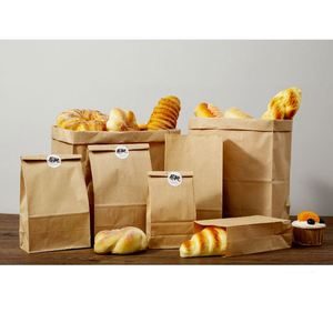 Bolsa de Papel Kraft Antigrasa para Protección Ambiental, Bolsa para Entrega de Alimentos, Bolsa de Papel para Pan Tostado al por Mayor - Product Image 6
