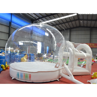 Enfants Drôle Blanc Gonflable Cristal Igloo Dôme Bulle Tente Transparent De Qualité Commerciale PVC Gonflable Bulle Ballons Maison
