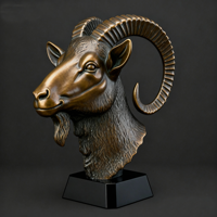 Buste d'âne, statue d'animal, buste pour la décoration de la maison