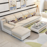 Sofá de ocio de 3, 4, 5, 7 asientos, sofá moderno sencillo en forma de L, extraíble, lavable, pequeño, familiar, sofá de esquina