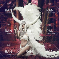 Ensemble de défilé de mode pour femmes, ailes d'ange papillon en miroir de haute qualité, modèle adulte, argenté, pour performance sur podium et cosplay