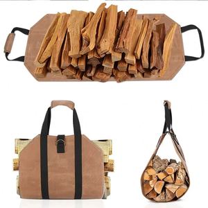 Bolsa de transporte de leña Oxford clásica extragrande, bolsa de mano para leña, bolsa para leña de chimenea - Product Image 1