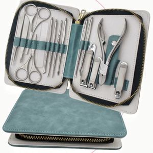 Estuche <span class=keywords><strong>de</strong></span> cuero con marco metálico, set <span class=keywords><strong>de</strong></span> <span class=keywords><strong>manicura</strong></span> y pedicura <span class=keywords><strong>de</strong></span> 9 piezas <span class=keywords><strong>para</strong></span> mujer, <span class=keywords><strong>kit</strong></span> <span class=keywords><strong>de</strong></span> viaje con estampado <span class=keywords><strong>de</strong></span> leopardo y marco metálico en estuche <span class=keywords><strong>de</strong></span> cuero. - Product Image 3