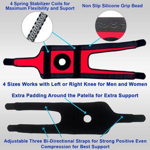 Patellasehnen-Stütz gurt <span class=keywords><strong>plus</strong></span> Größe Knies tütze für Frauen mit Knies tütze - Product Image 4