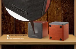 Gỗ Màu M8 Kệ Sách Máy Tính Để Bàn Máy Tính Xách Tay Máy Tính Bàn Loa 10W <span class=keywords><strong>Mini</strong></span> USB 2.0 Đa Phương Tiện Loa Siêu Trầm Cho 5.3 2.1 Kênh PC - Product Image 4