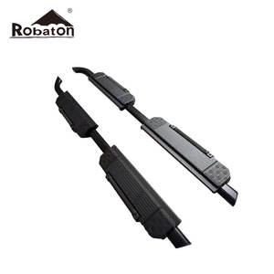 Haute qualité noir mat tout aluminium matériel Wilderness Edition pièces de carrosserie de voiture pédale côté marchepied pour Defender 110 130 - Product Image 1