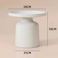 Ensemble de 2 tables basses rondes modernes et luxueuses pour salon, meubles créatifs populaires