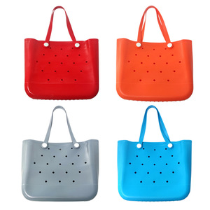 rubber tote bolsa with holes