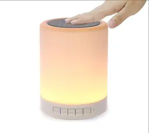 Altavoz portátil inalámbrico táctil, luz Led Bt, regalo de Navidad